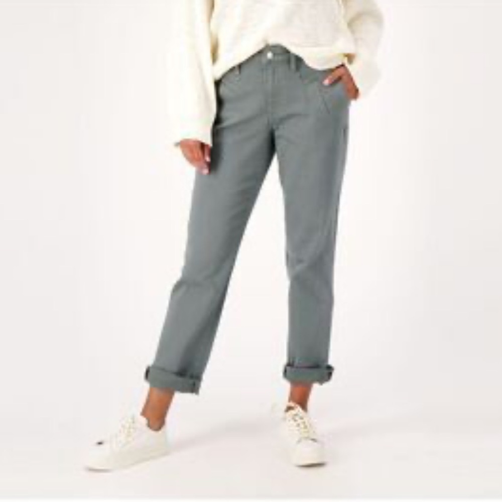 Candace Cameron Bure Green Casual Chino Pants Size 4